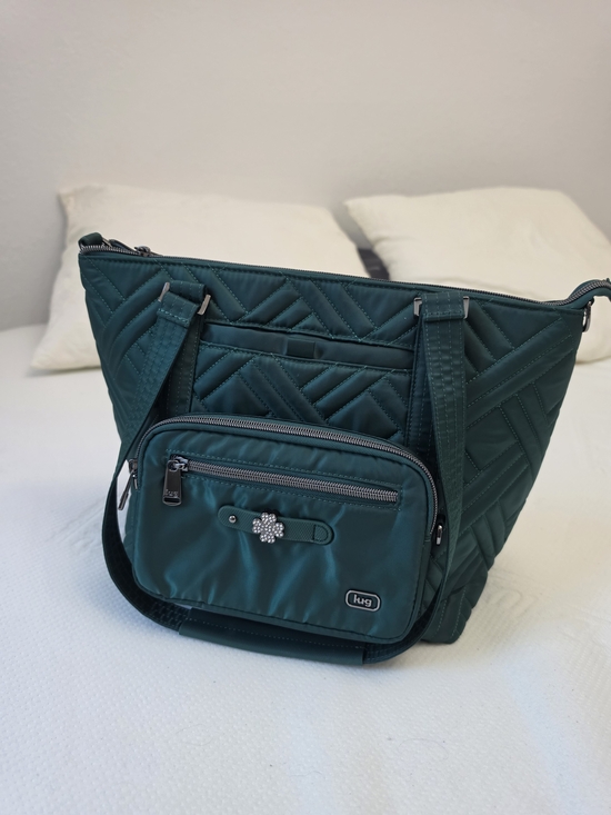 Handbags - Lug Wickedly Green Catamaran With Anchor Medium Tote Bag